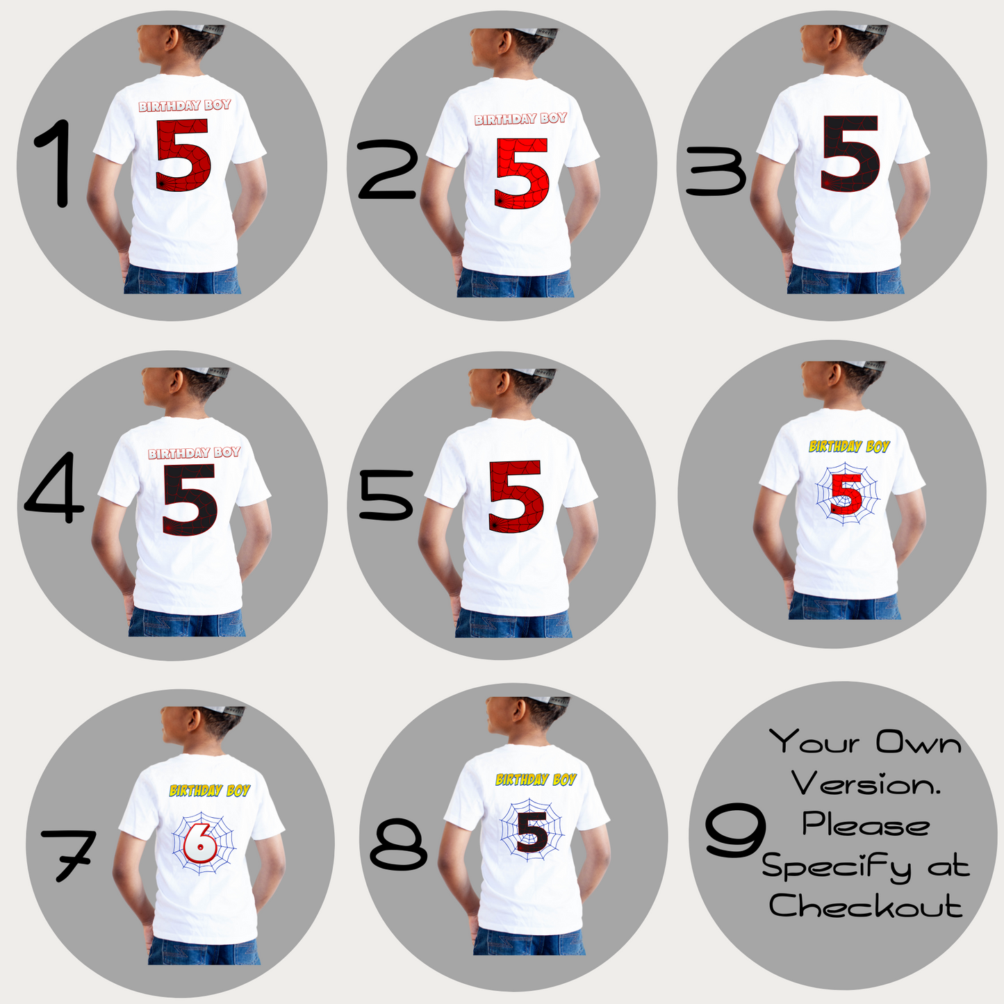 Birthday T-shirt for Boys - Spidey and His Amazing Friends