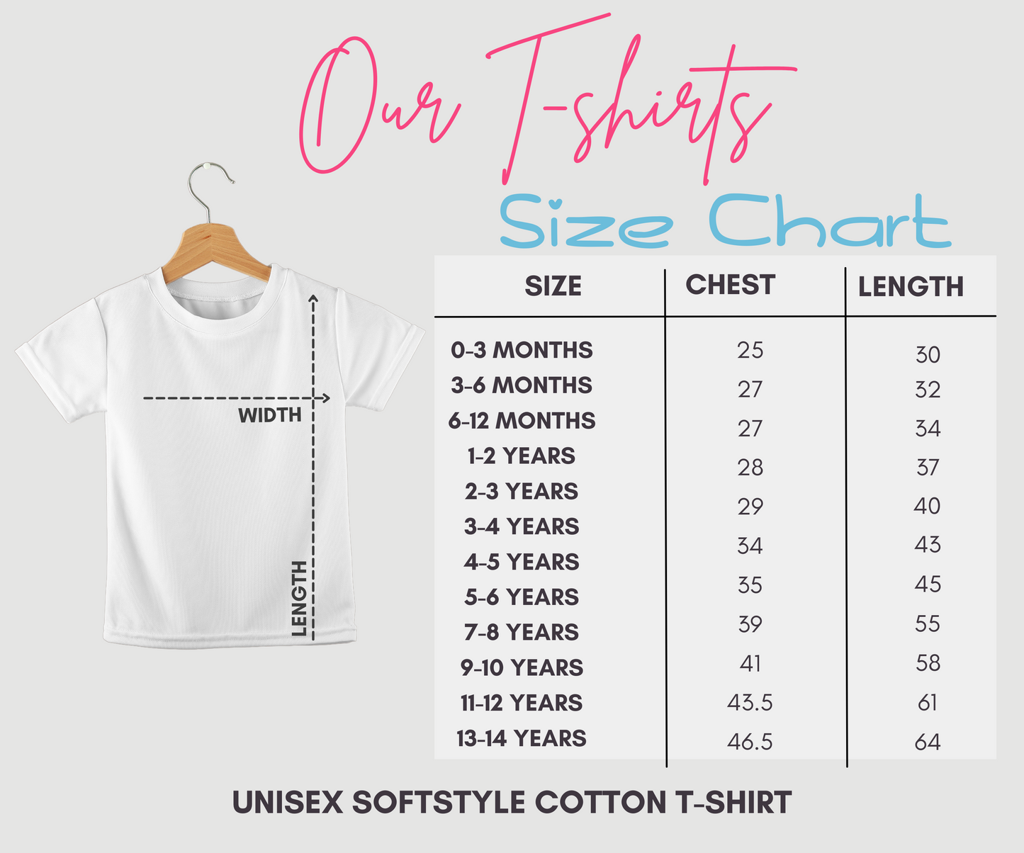 t-shirt size guide