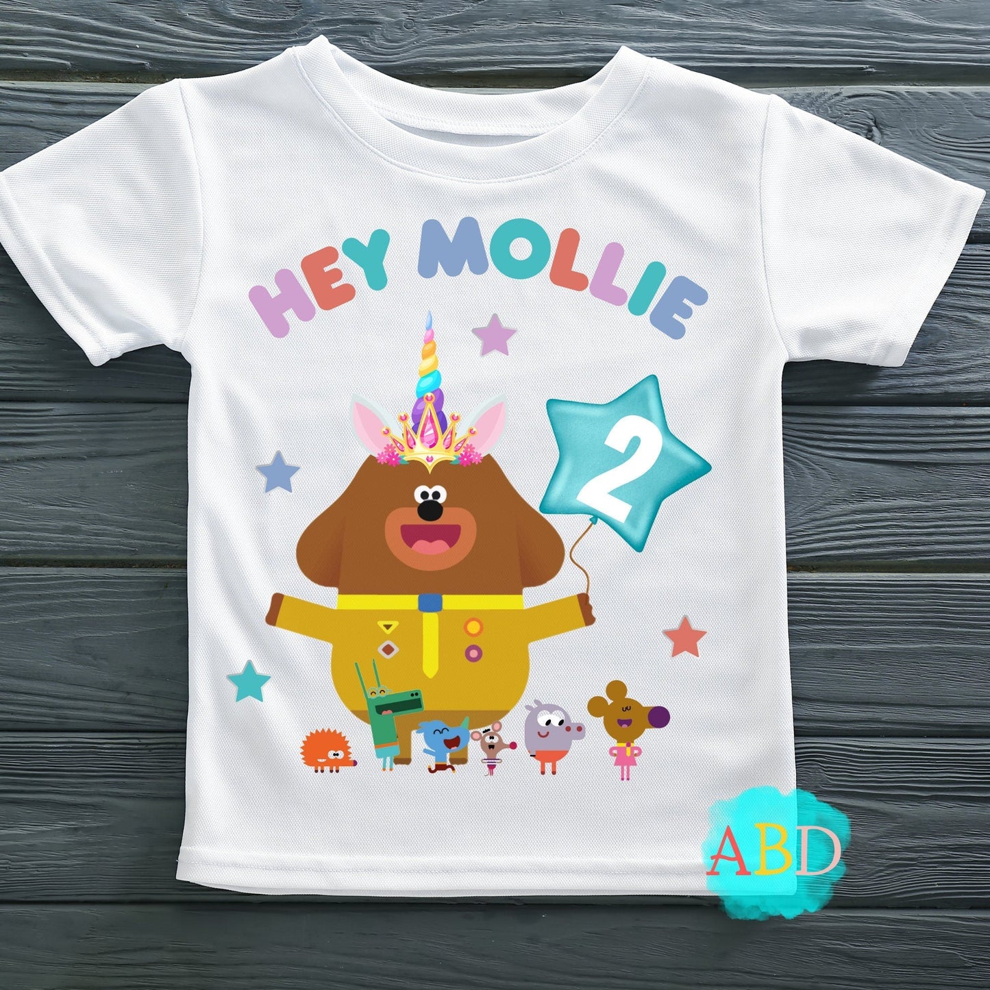 Hey Duggee birthday t-shirt, custom duggee, hey duggee with name, hey duggee tee, hey duggee top