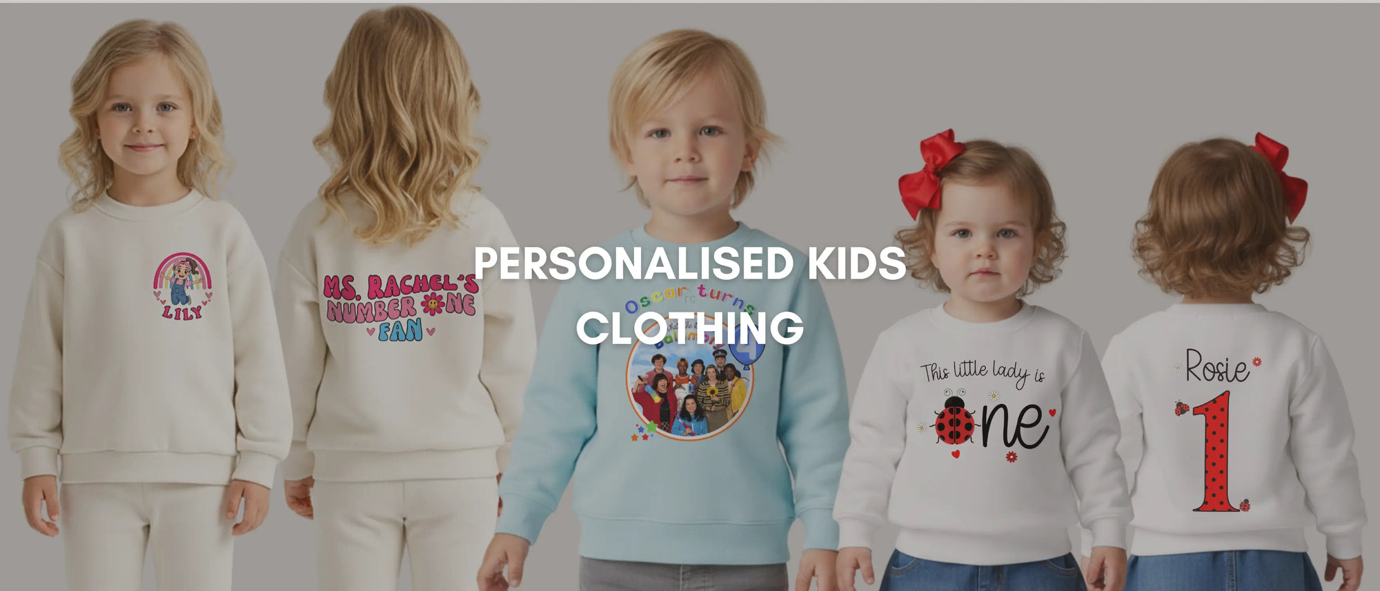 Personalised Kids Clothing for Girls, Boys &amp; Babies