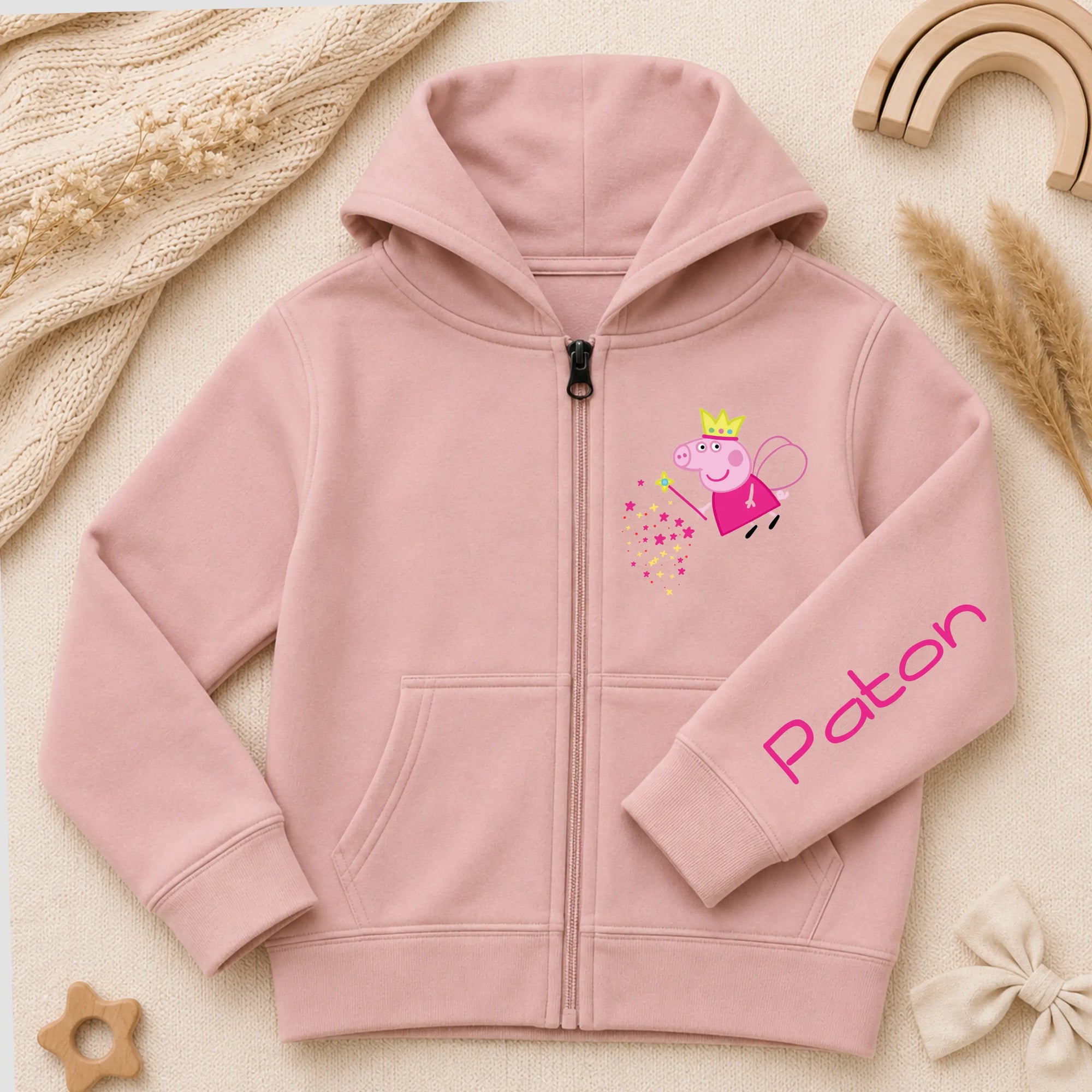 Girls Personalised Peppa Pig Hoodie for girls