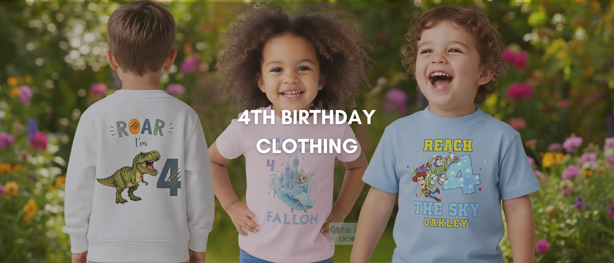 Personalised 4th Birthday clothing for children