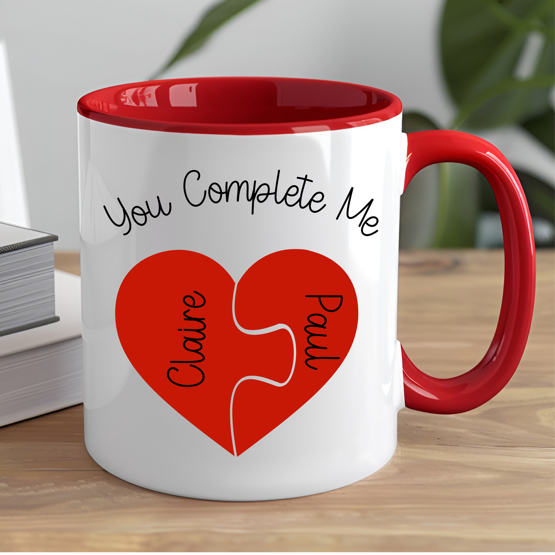Valentine's Day Mug | Heart Puzzle Mug Gift for Him or Her