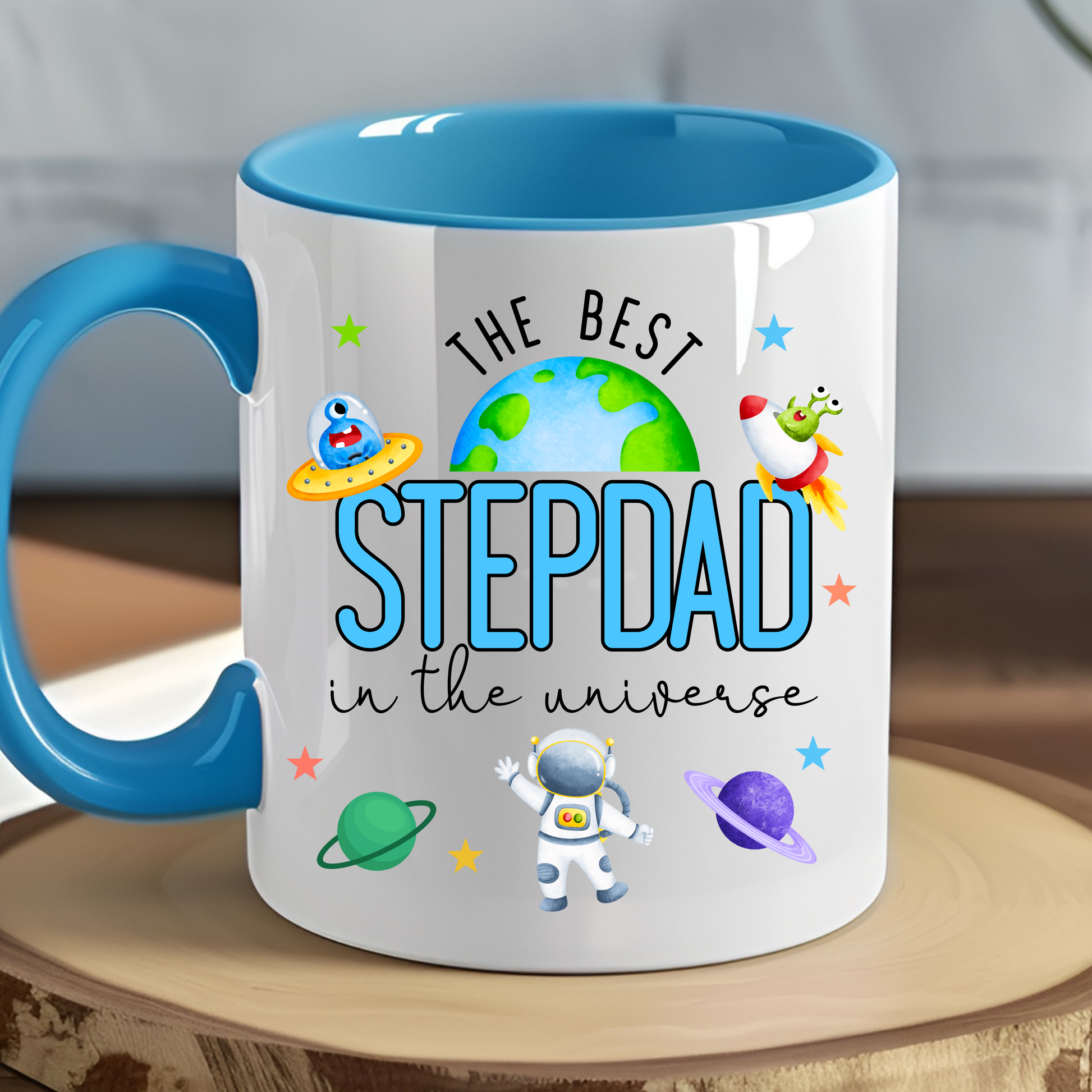Personalised Stepdad Mug, Daddy Coffee Cup, Father's Day Mug, Gift for StepDad, StepDad Birthday Gift