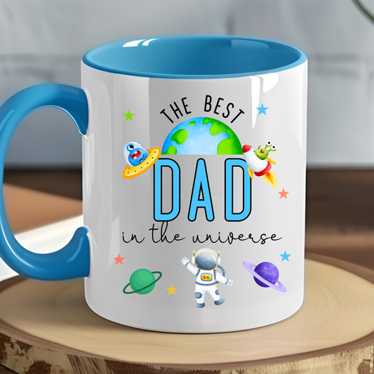 Personalised dad mug, Best dad in the universe, Father's day gift, dad mug personalised, unique dad birthday gift