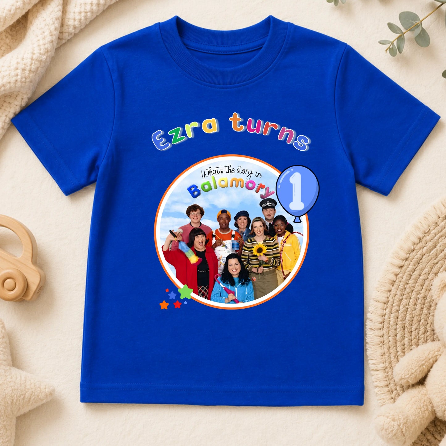 Boys Personalised Balamory Birthday T-Shirt AishaBaileyDesigns