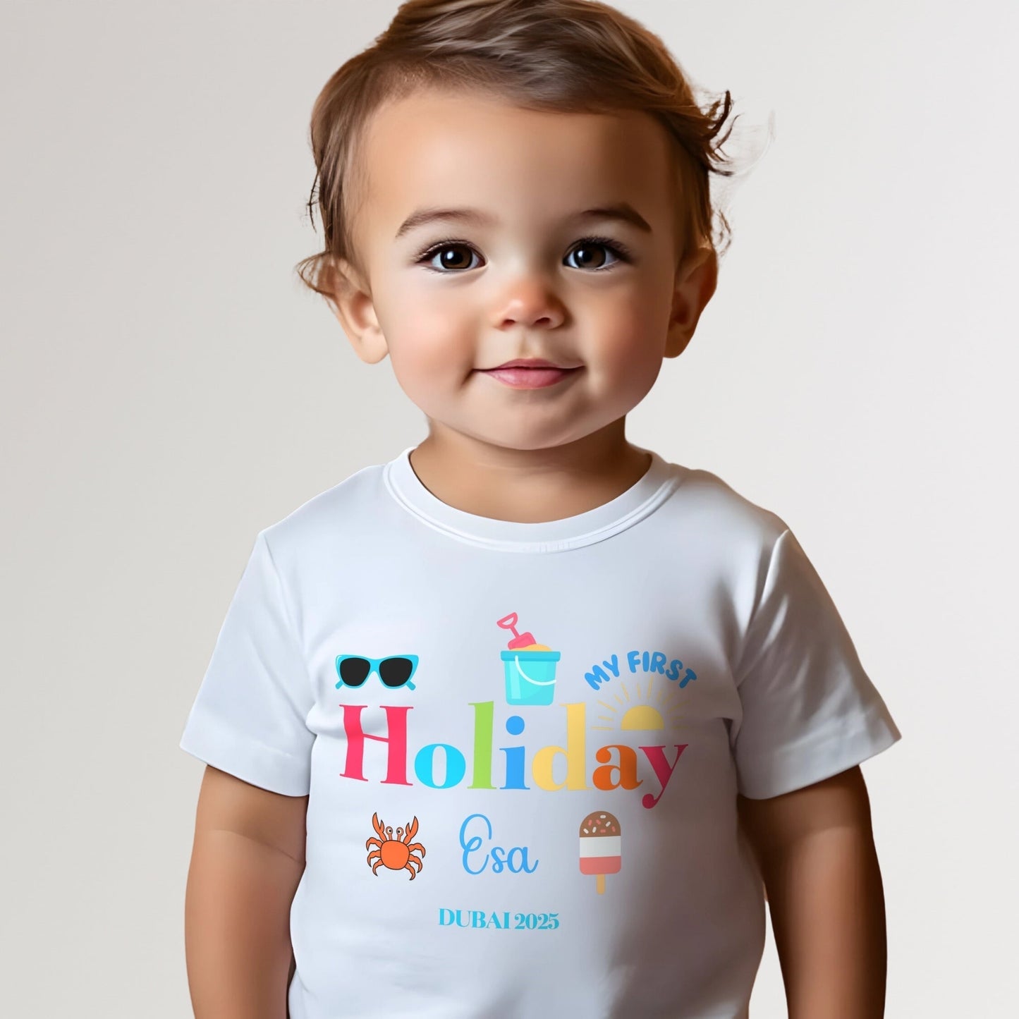 Family Vacation Shirt - Personalised Keepsake for Your First Trip, our first holiday tee, 1st holiday outfit