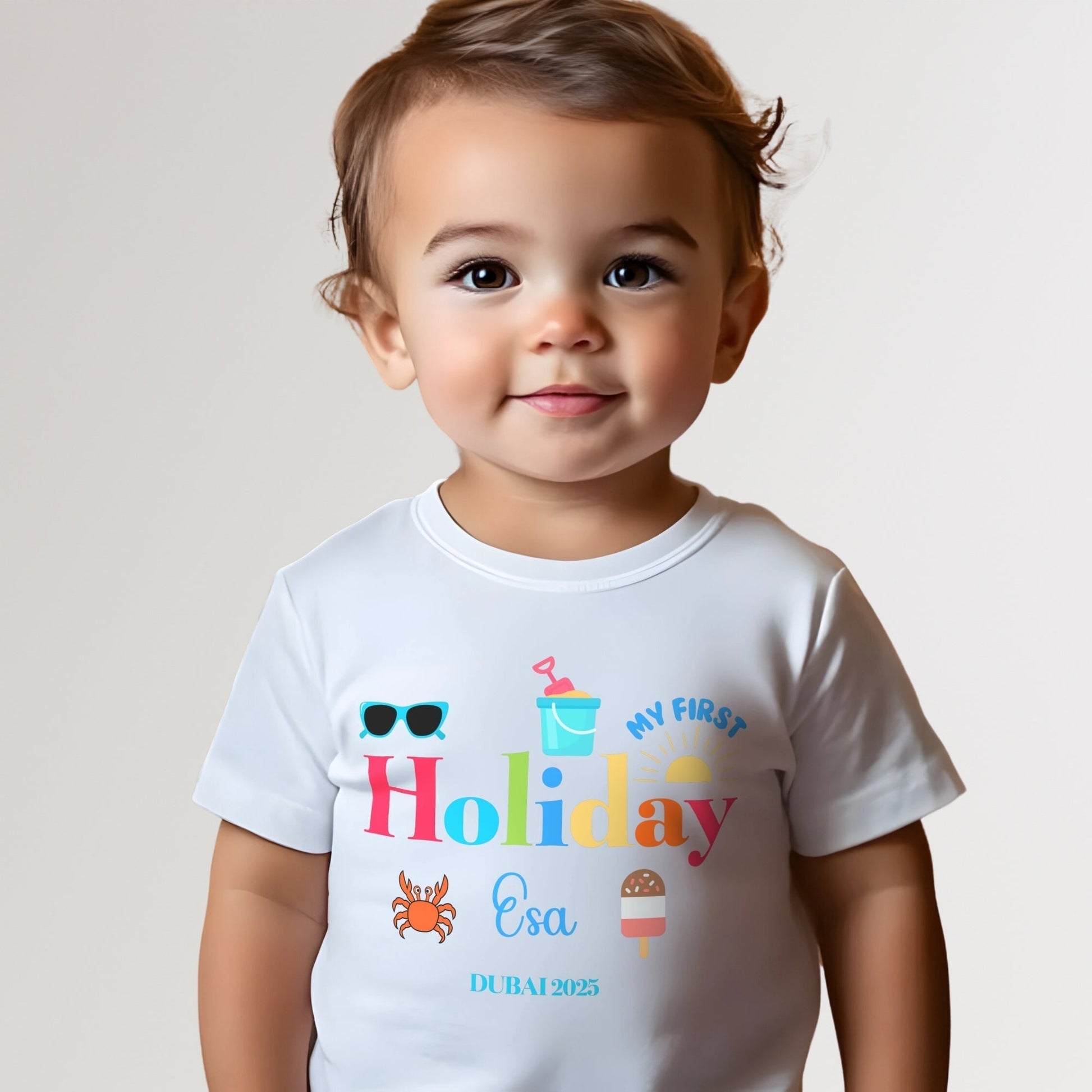 Family Vacation Shirt - Personalised Keepsake for Your First Trip, our first holiday tee, 1st holiday outfit