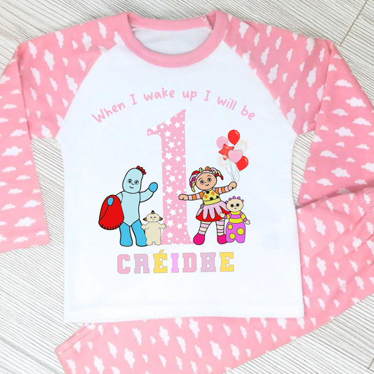 In the night garden birthday pyjamas, when i wake up in the night garden, iggle piggle pajamas, upsy daisy pajamas birthday