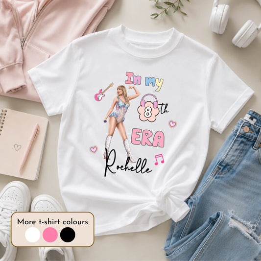Swiftie birthday t-shirt, taylor swift personalised, in my birthday era, Taylor swift birthday, Taylor Swift with name