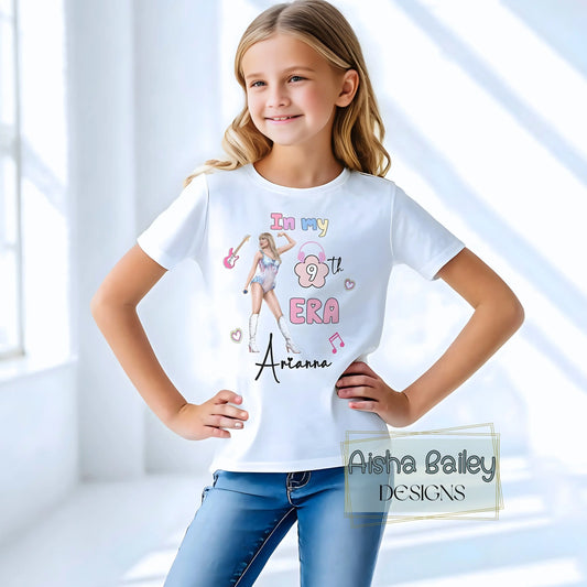 Swiftie birthday t-shirt, taylor swift personalised, in my birthday era, Taylor swift birthday, Taylor Swift with name