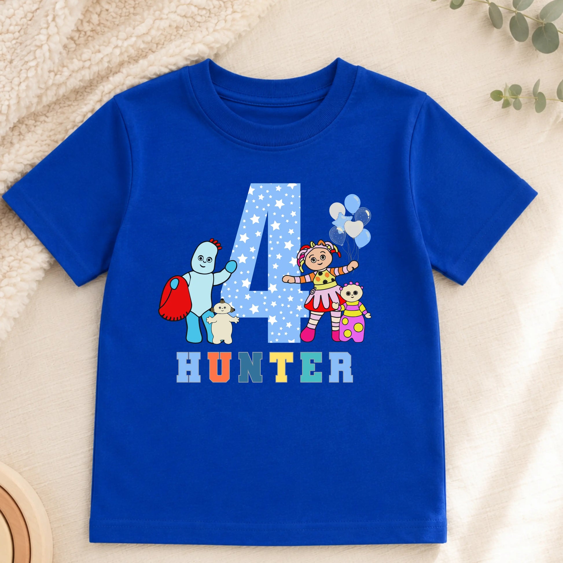 Boys In the Night Garden Birthday T-Shirt Personalised with Any Name and Age AishaBaileyDesigns