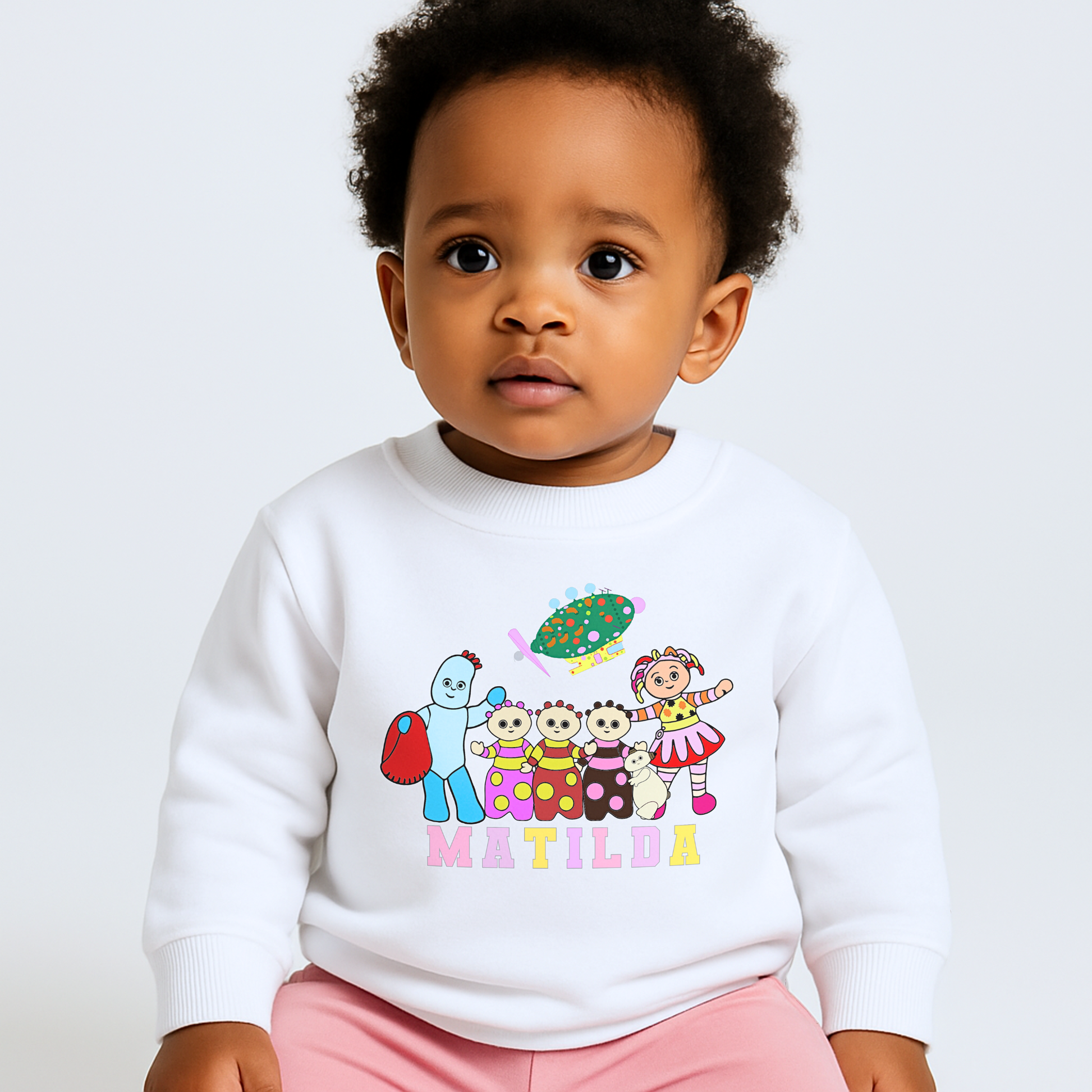 Personalised In the night garden sweatshirt, In the night garden personalised sweatshirt, custom name sweatshirt, custom jumper for girls