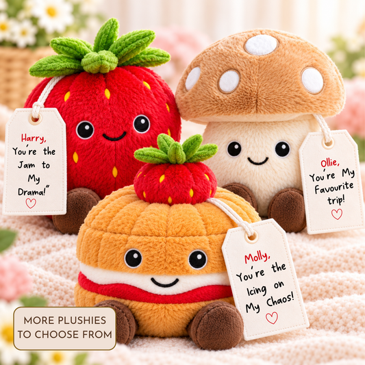 Personalised Kawaii Food Plushies – Cute & Funny Soft Toys