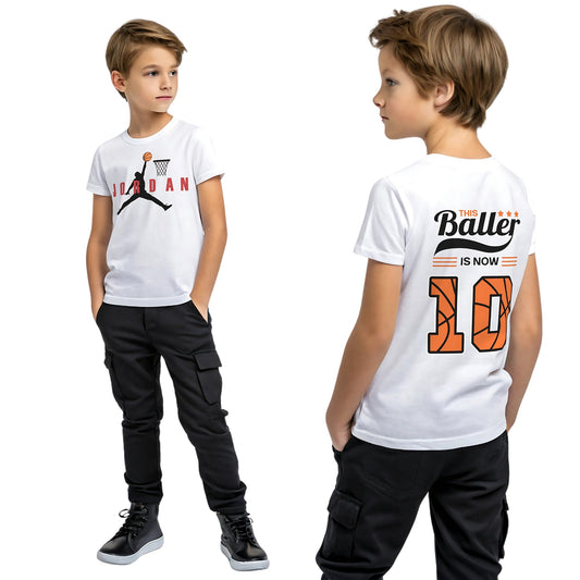 Basketball Birthday T-shirt for Boys' Personalised Basketball Birthday Tee, boys basketball top, boys basketball birthday, custom basketball tee, basketball birthday tshirt