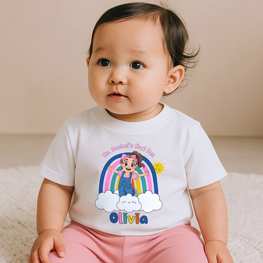 personalised ms Rachel t-shirt, custom name shirt, ms rachel birthday gift