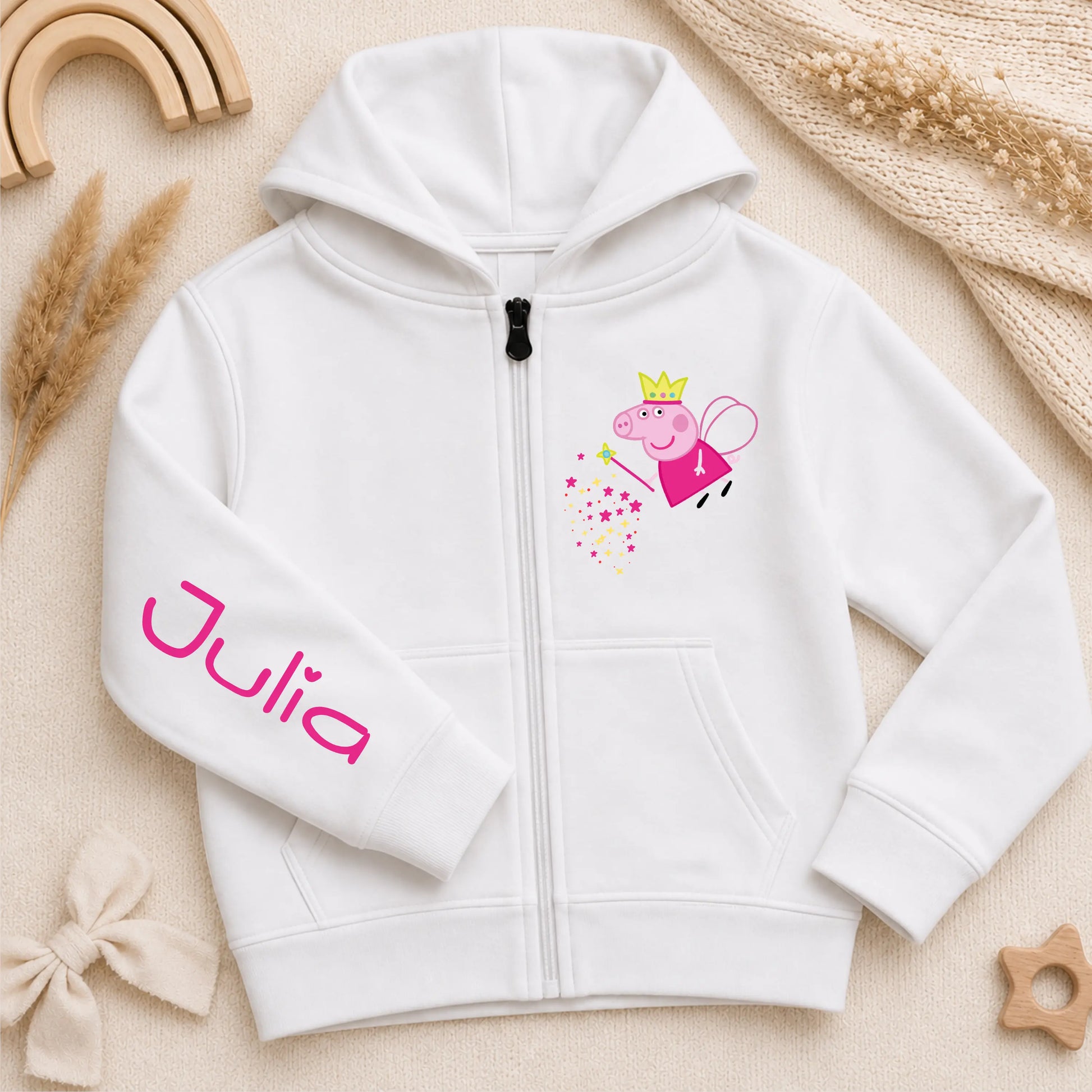 Girls Personalised Peppa Pig Hoodie for Everyday Wear AishaBaileyDesigns