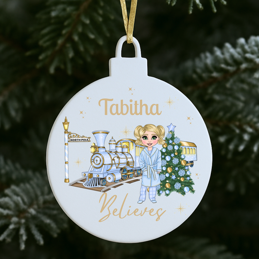 Personalised Christmas Ornament, Christmas Tree decoration custom, Gift for kids, unique christmas gift