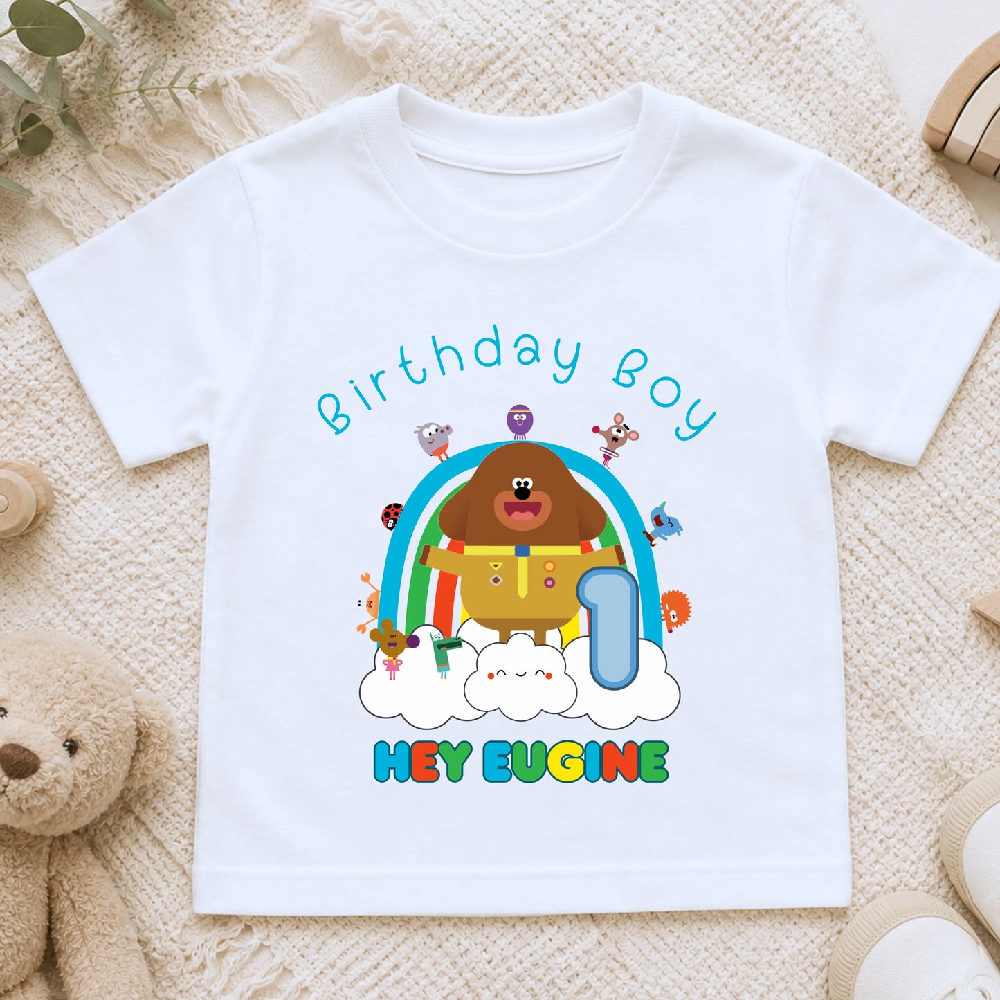 Boys Personalised Hey Duggee Birthday T-shirt AishaBaileyDesigns