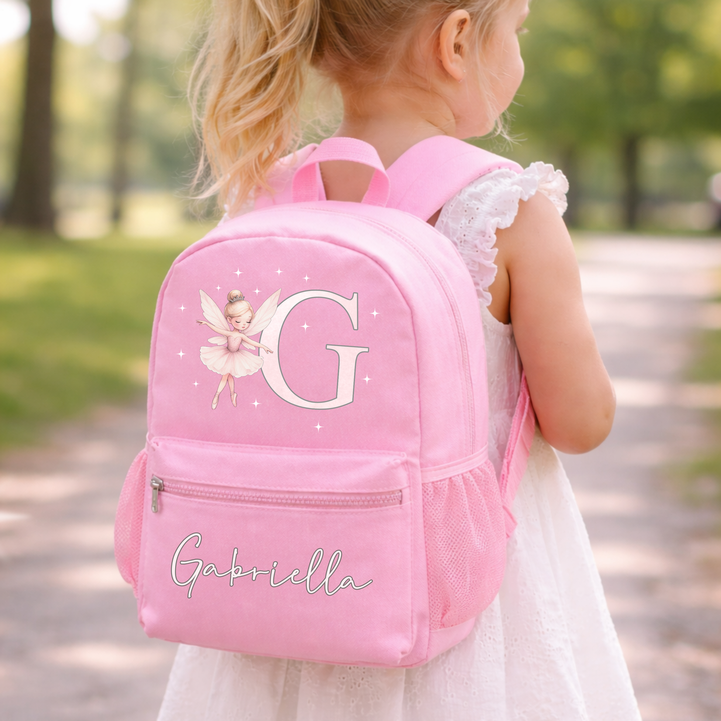 Personalised Ballerina Backpack for Girls | Custom School Bag
