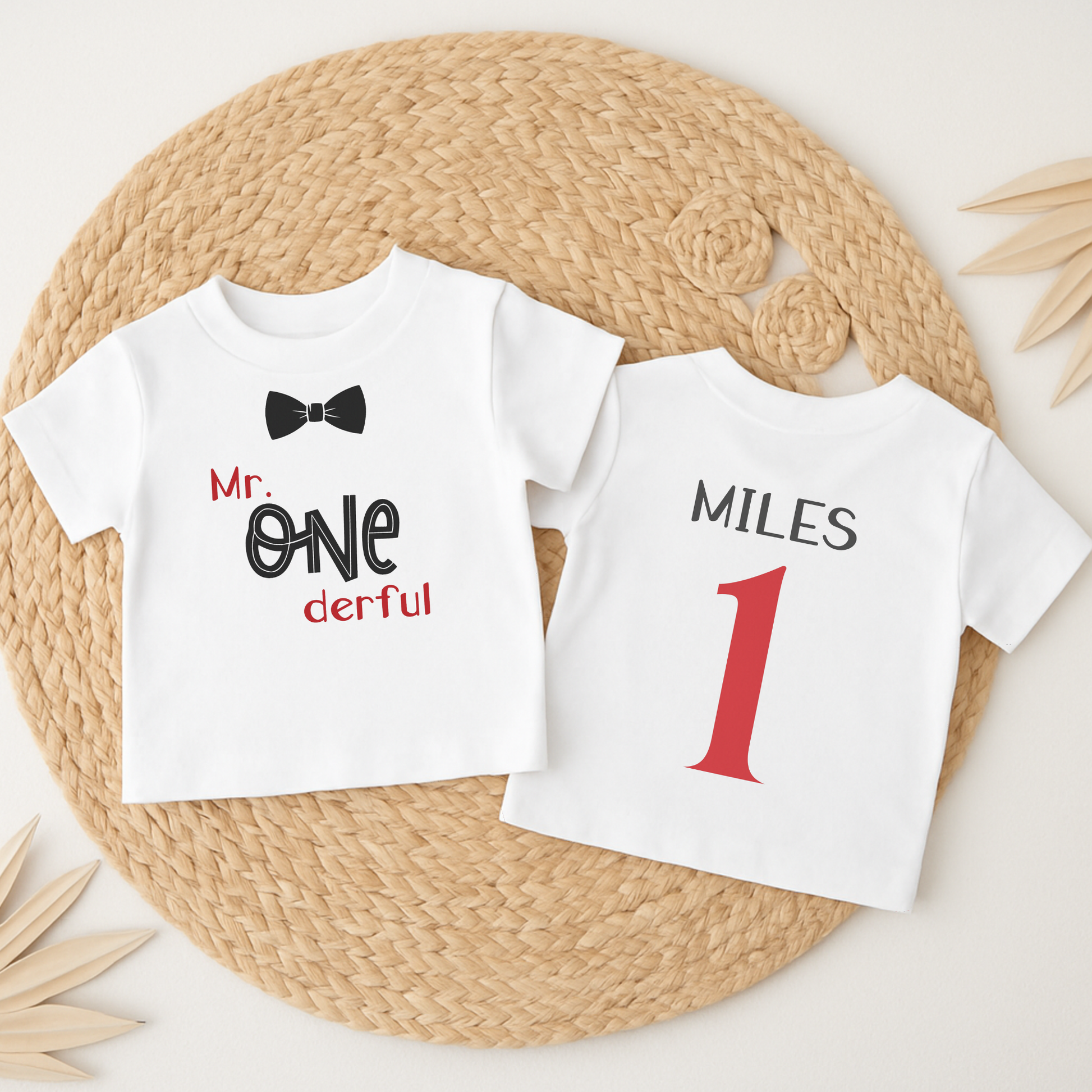 personalised 1st birthday t-shirt, mr one-derful tee, toddler birthday top, birthday boy shirt, unique toddler gift