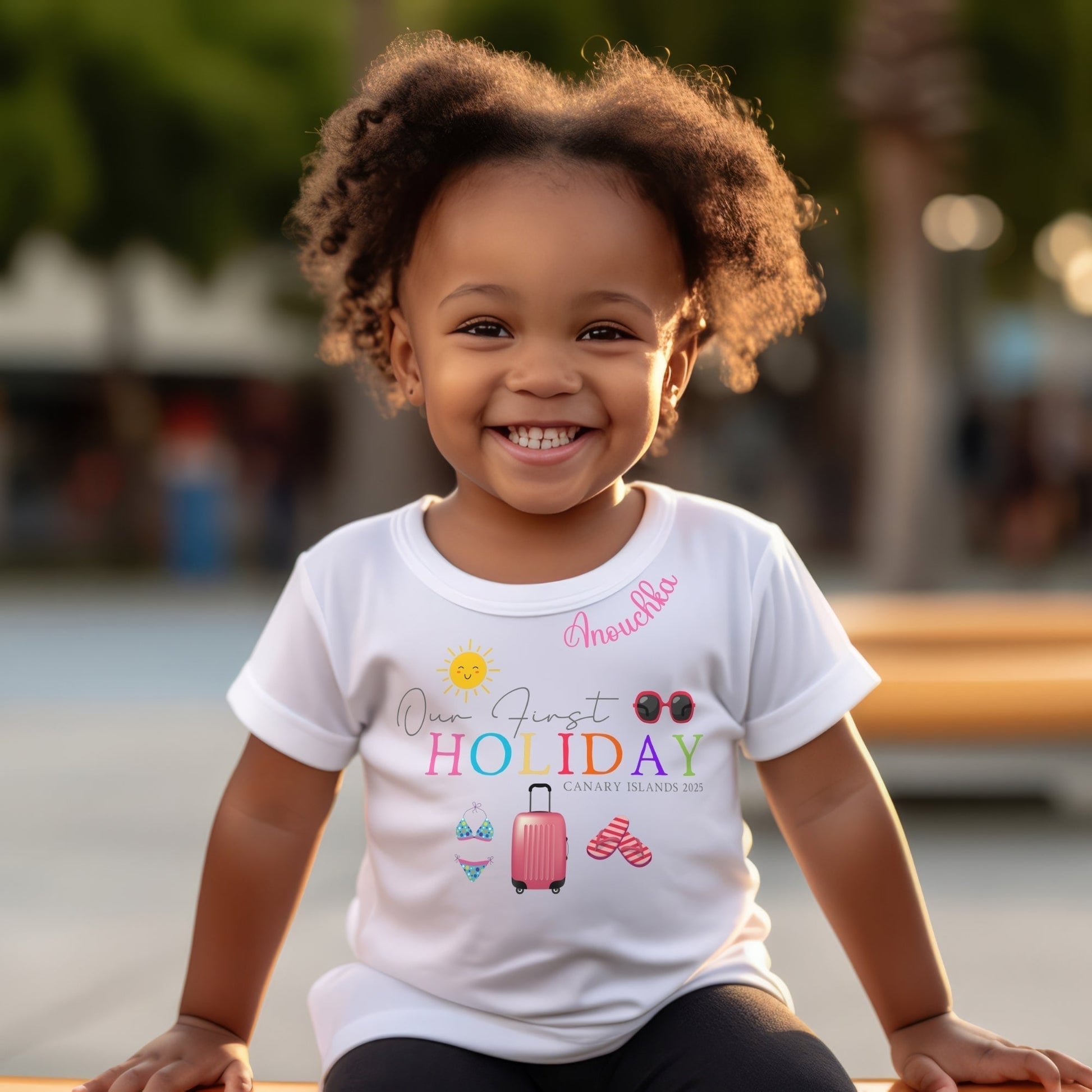 Family Vacation Shirt - Personalised Our First Holiday T-Shirt, my first holiday t-shirt, Personalised first holiday outfit