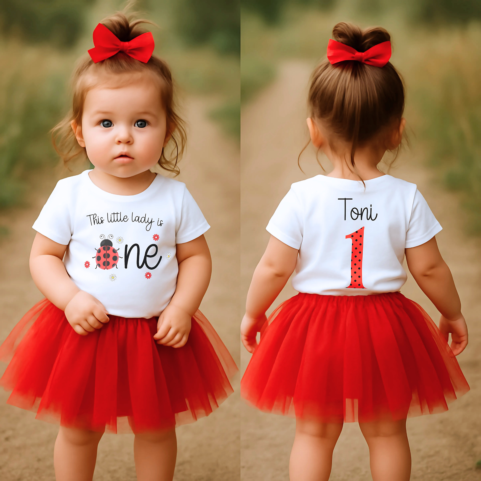 personalised 1st birthday t-shirt, ladybird toddler shirt, 1st birthday shirt, girls birthday tee, toddler birthday
