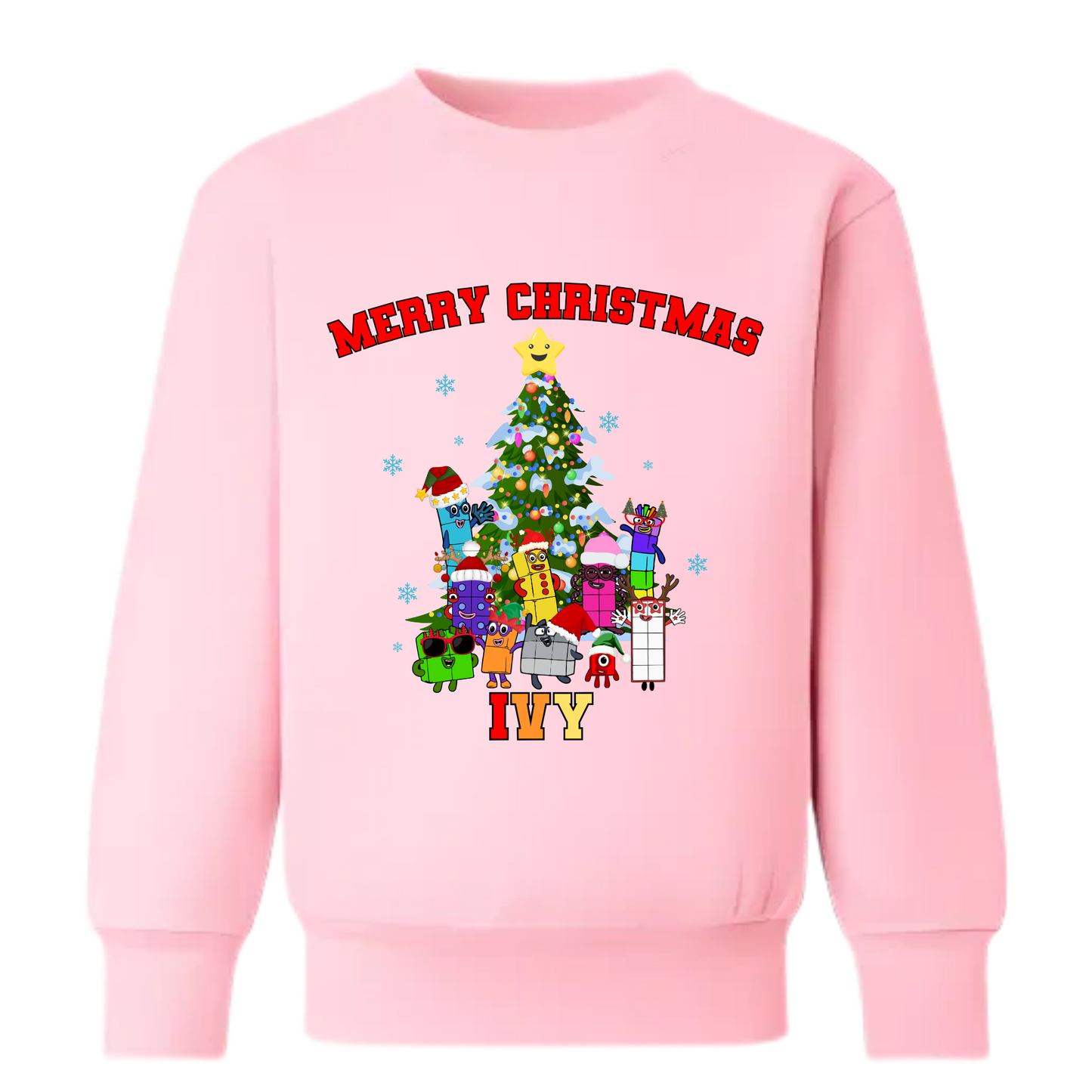 Deck your kids in festive magic with a Numberblocks Christmas sweatshirt! Keep them snug and stylish for all holiday fun. Perfect personalised cheer!