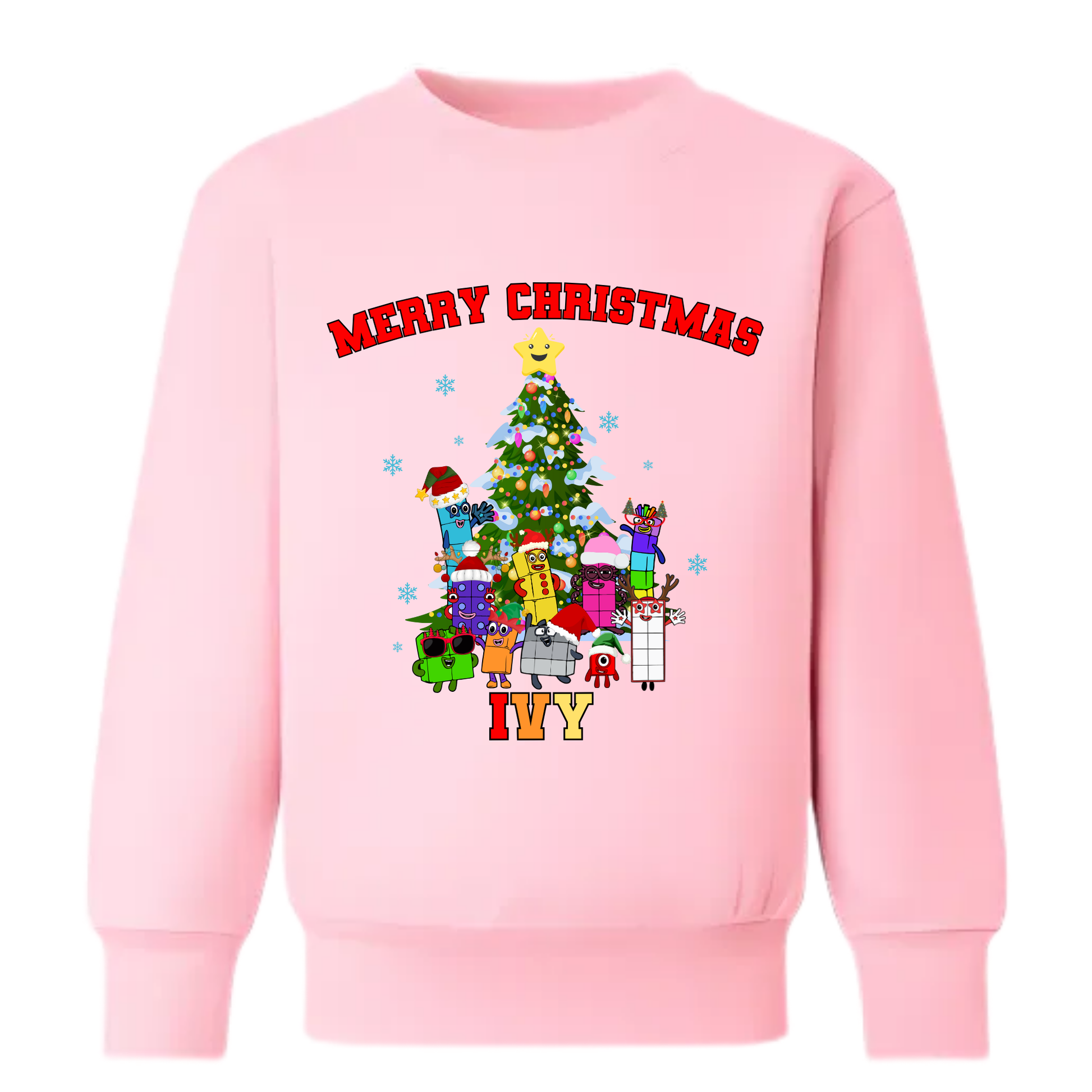 Deck your kids in festive magic with a Numberblocks Christmas sweatshirt! Keep them snug and stylish for all holiday fun. Perfect personalised cheer!