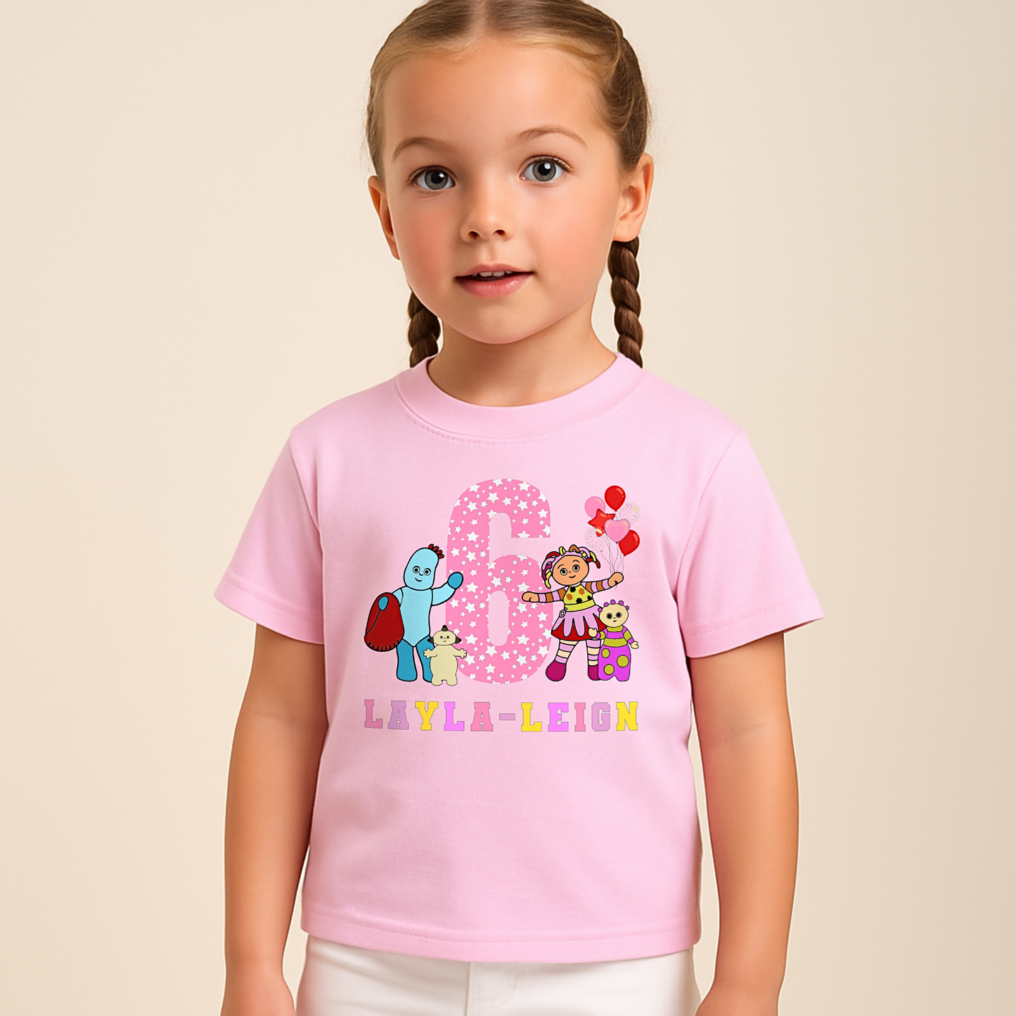 In the night garden birthday t-shirt, custom name shirt, toddler birthday tee