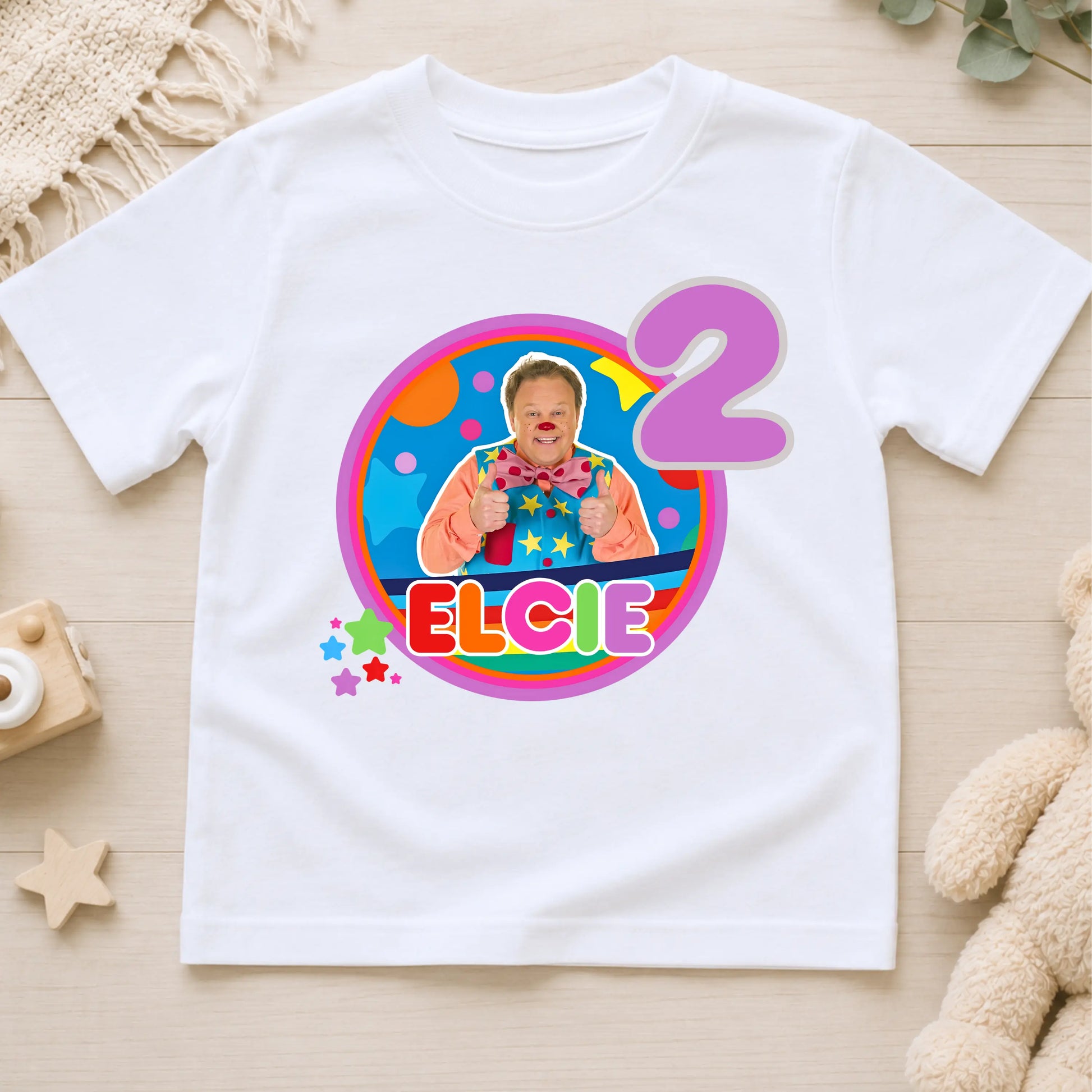 Mr Tumble Birthday T-Shirt for Girls – Personalised with any Name & Age AishaBaileyDesigns