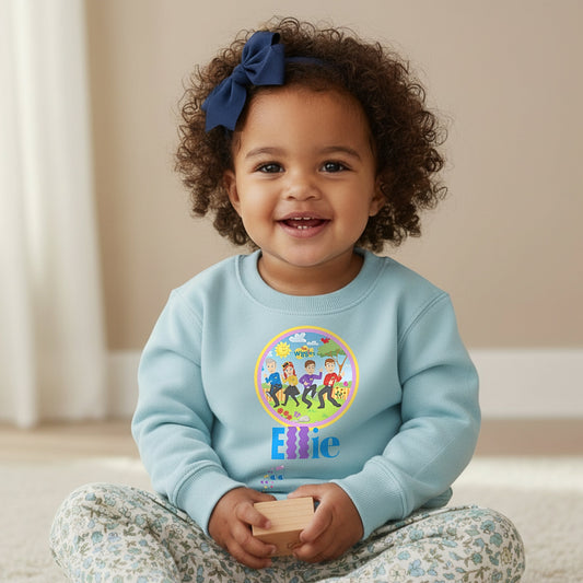 Personalised Wiggles Sweatshirt Jumper with custom name for everyday wear