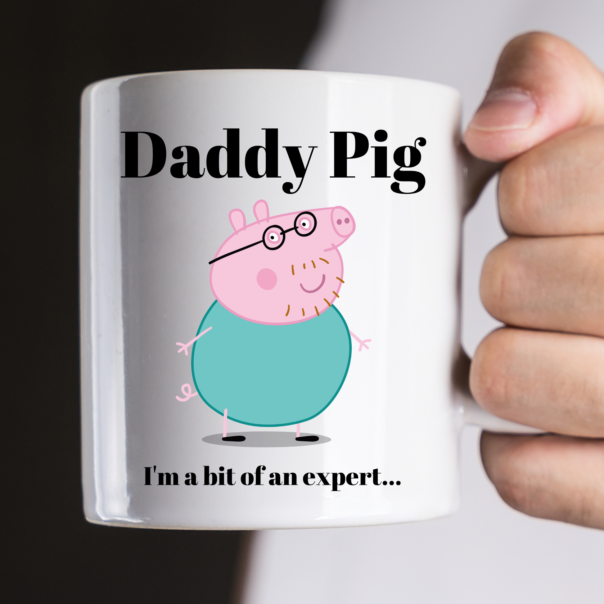 daddy pig mug, Custom Peppa Pig Mug, funny daddy mug, i'm an expert mug, Gramps gift mug, Funny daddy Gifts, Dad's Christmas Mug, funny daddy mug