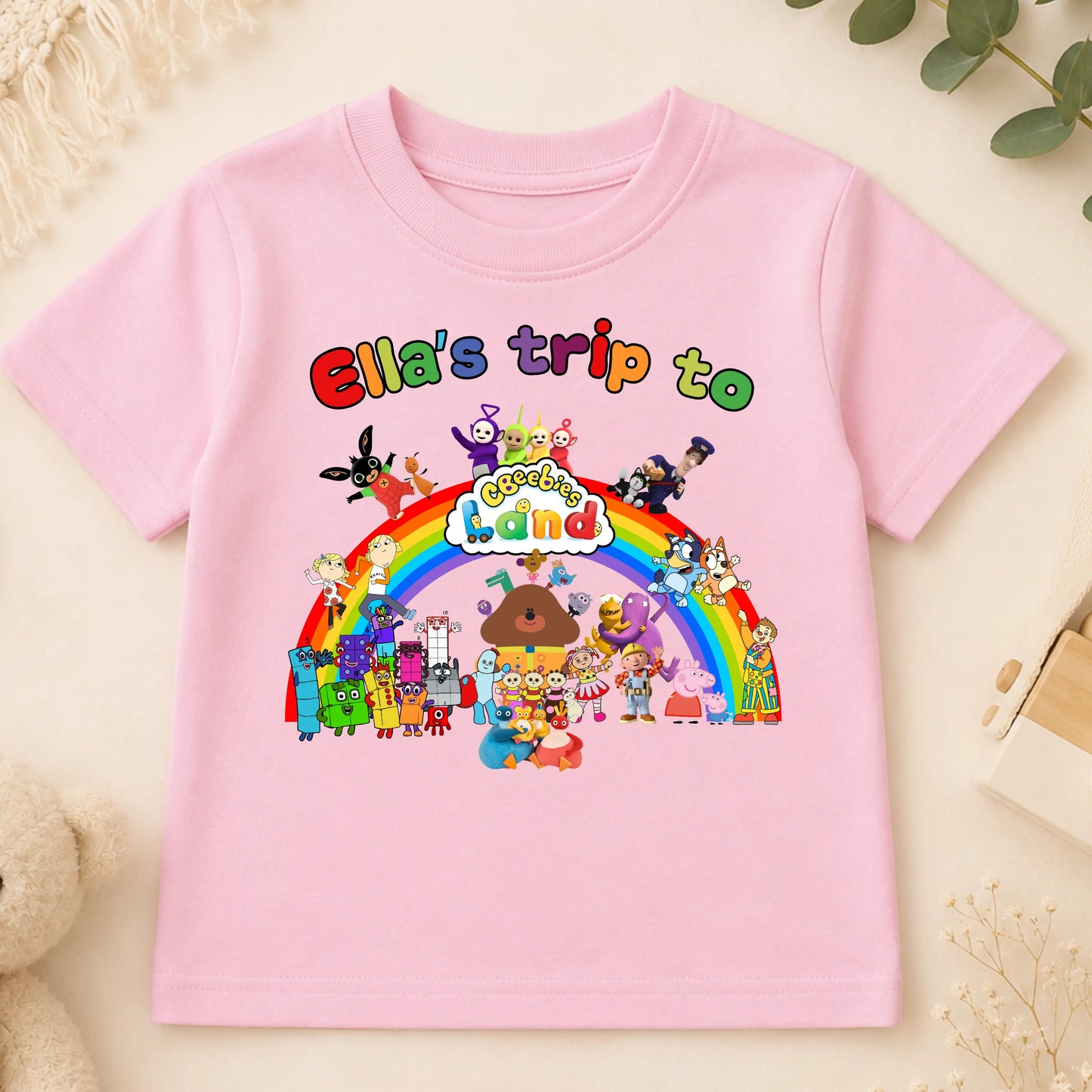 CBeebies Land T-Shirt - Personalised First Trip Family Vacation Shirt AishaBaileyDesigns
