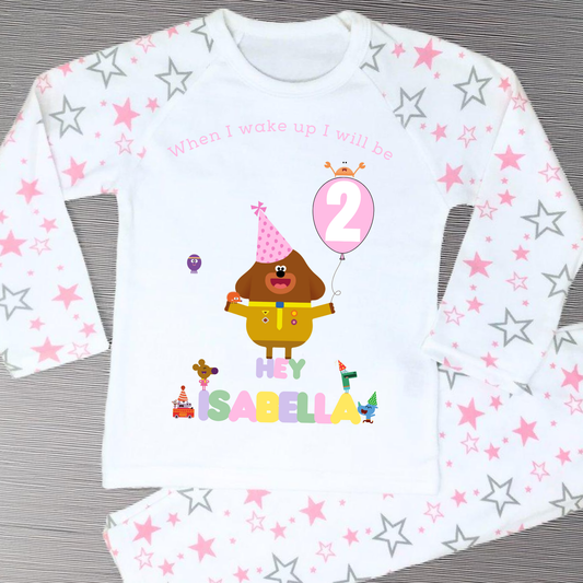 Hey duggee birthday pyjamas, when i wake up hey duggee, hey duggee name age, hey duggee birthday gift, toddler birthday pajamas. when i wake up hey duggee