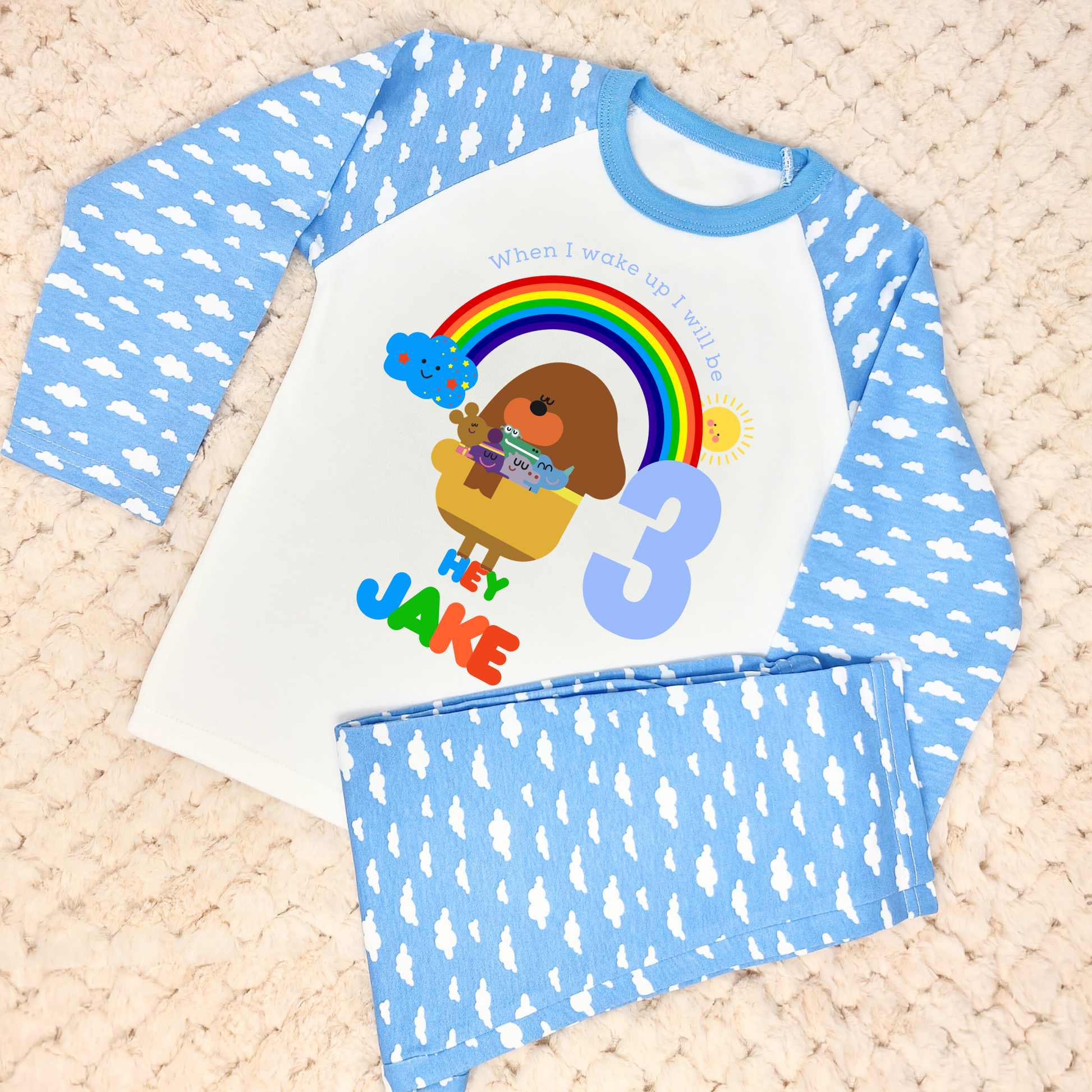 Hey duggee birthday pyjamas, when I wake up hey duggee, hey duggee name number, hey duggee birthday gift