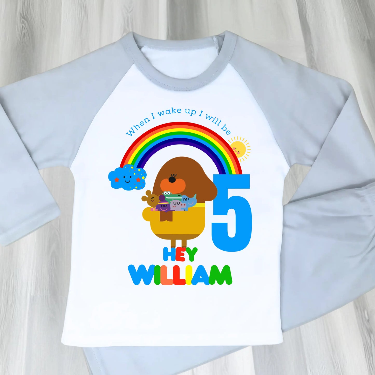 Personalised Boys Hey Duggee Birthday Pyjamas  - any name and age AishaBaileyDesigns