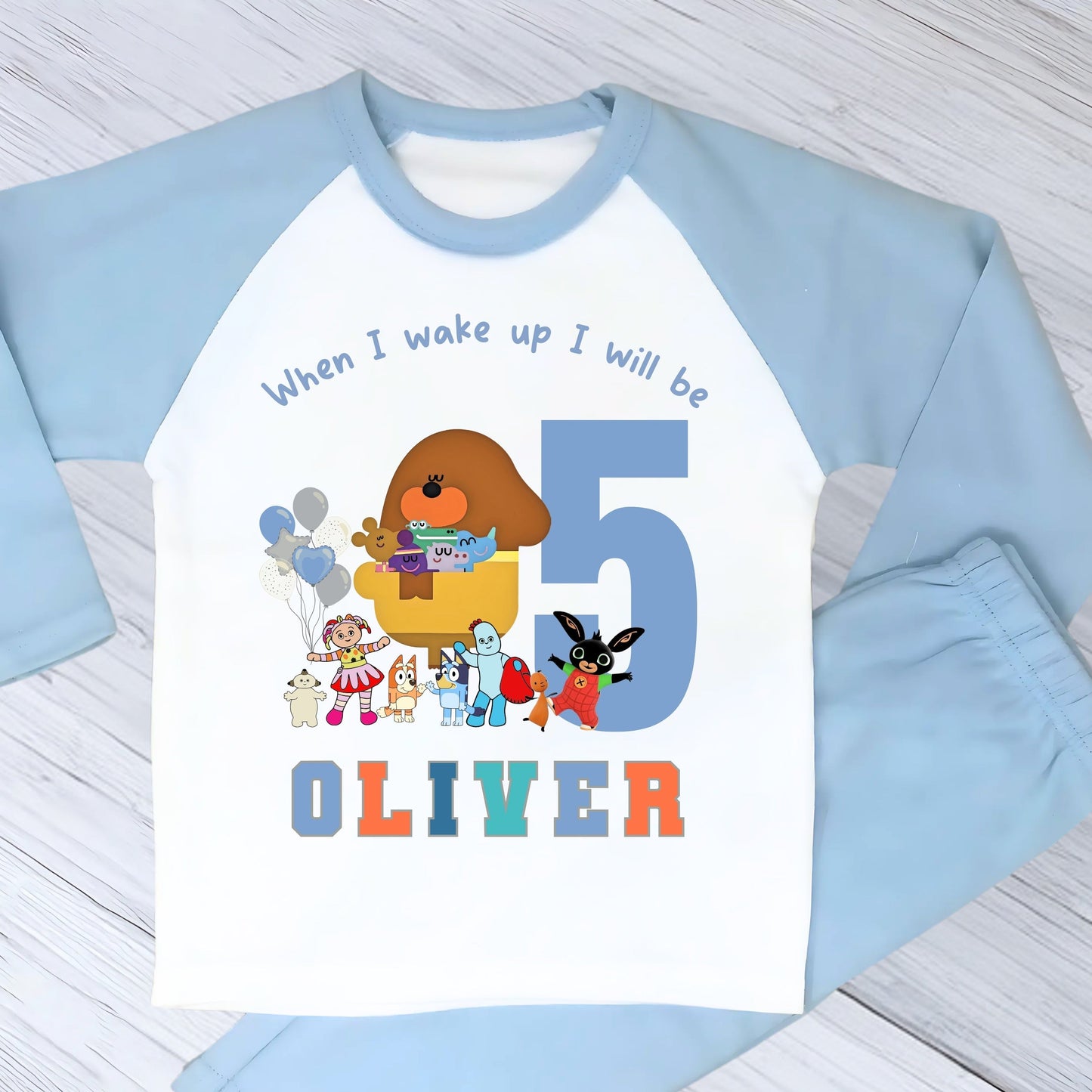 Cbeebies birthday pyjamas, Cbeebies pjs with name, When I wake up Cbeebies,