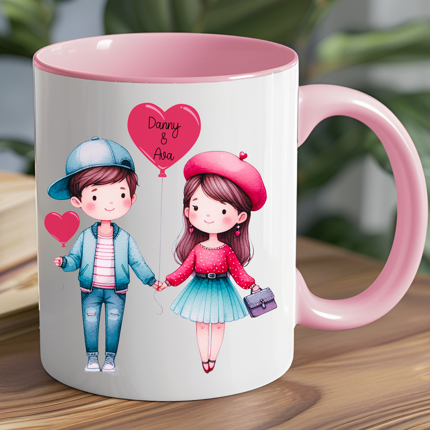 Valentine's Day Mug - Personalised Couple Valentine's Mug Gift