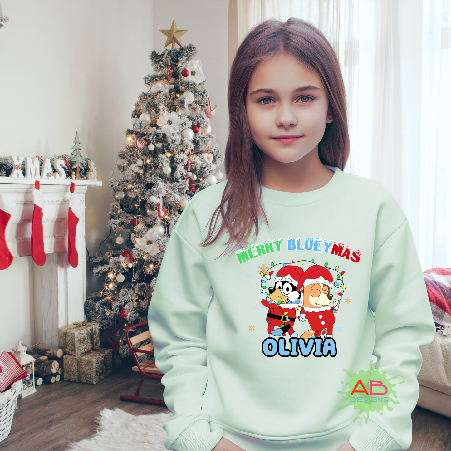 personalised Bluey Christmas