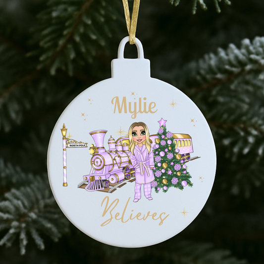 Personalised Christmas Ornament, Christmas Tree decoration custom, Gift for kids, unique christmas gift