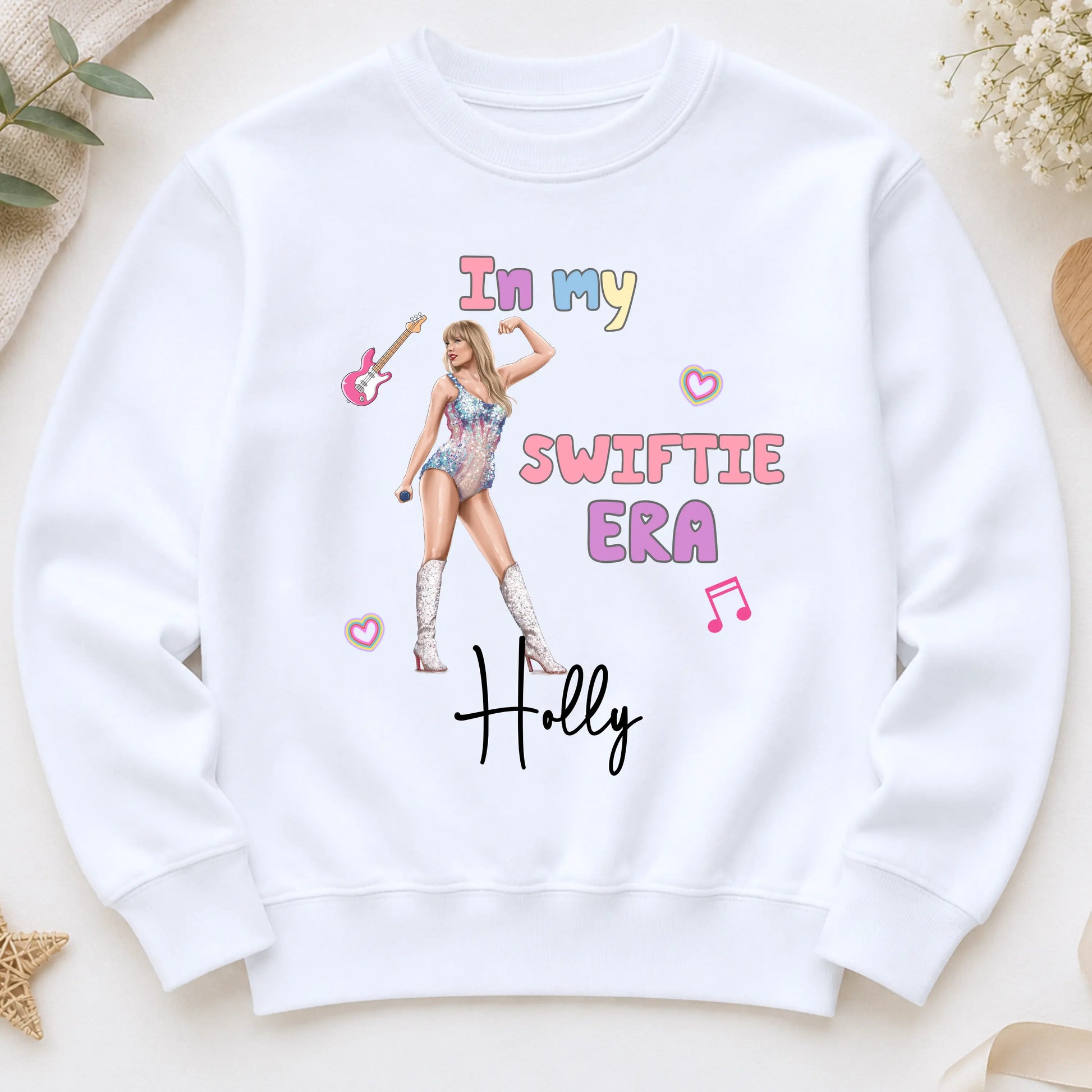 Personalised Taylor Swift Sweatshirt for Girls – In My Swiftie Era Jumper for Everyday Wear AishaBaileyDesigns