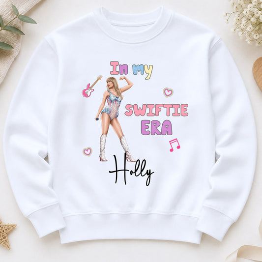 Personalised Taylor Swift Sweatshirt for Girls – In My Swiftie Era Jumper for Everyday Wear AishaBaileyDesigns