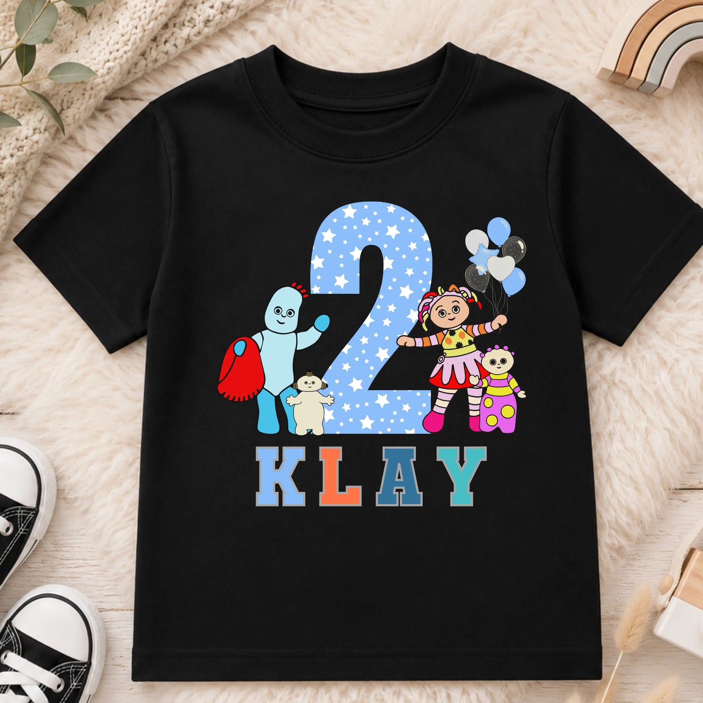 Boys In the Night Garden Birthday T-Shirt Personalised with Any Name and Age AishaBaileyDesigns