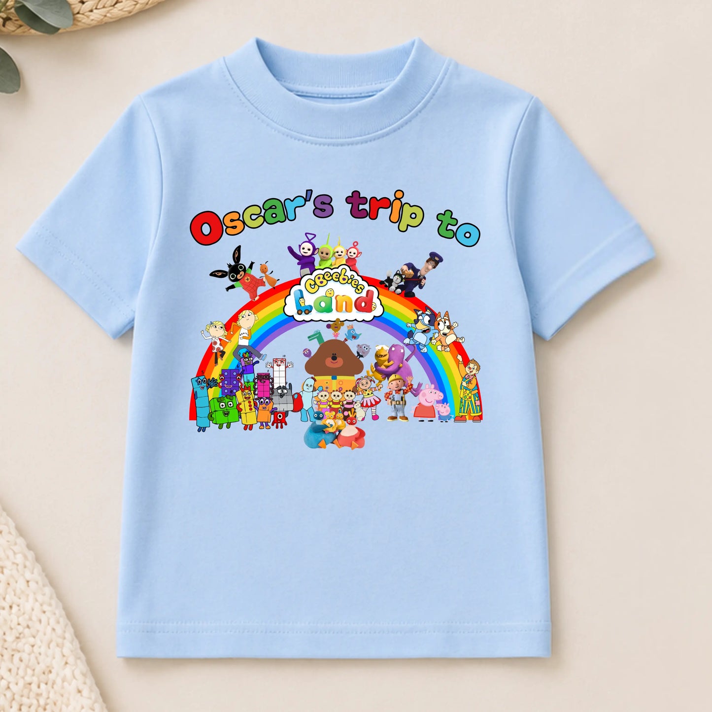 CBeebies Land T-Shirt - Personalised First Trip Family Vacation Shirt AishaBaileyDesigns