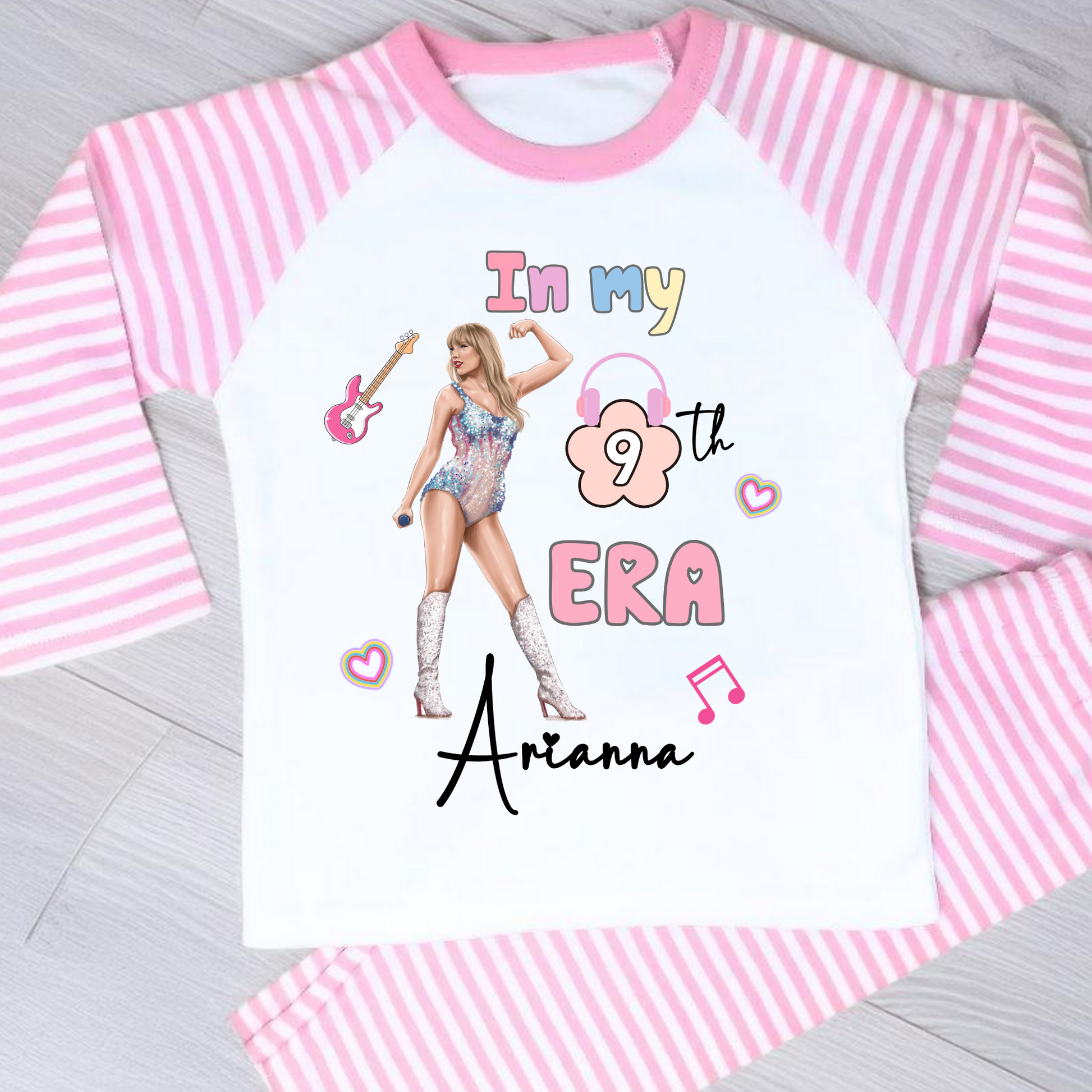 Swiftie birthday pyjamas, taylor swift personalised, in my birthday era, Taylor swift birthday, Taylor Swift with name