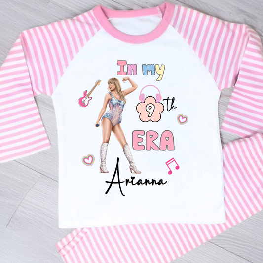 Swiftie birthday pyjamas, taylor swift personalised, in my birthday era, Taylor swift birthday, Taylor Swift with name