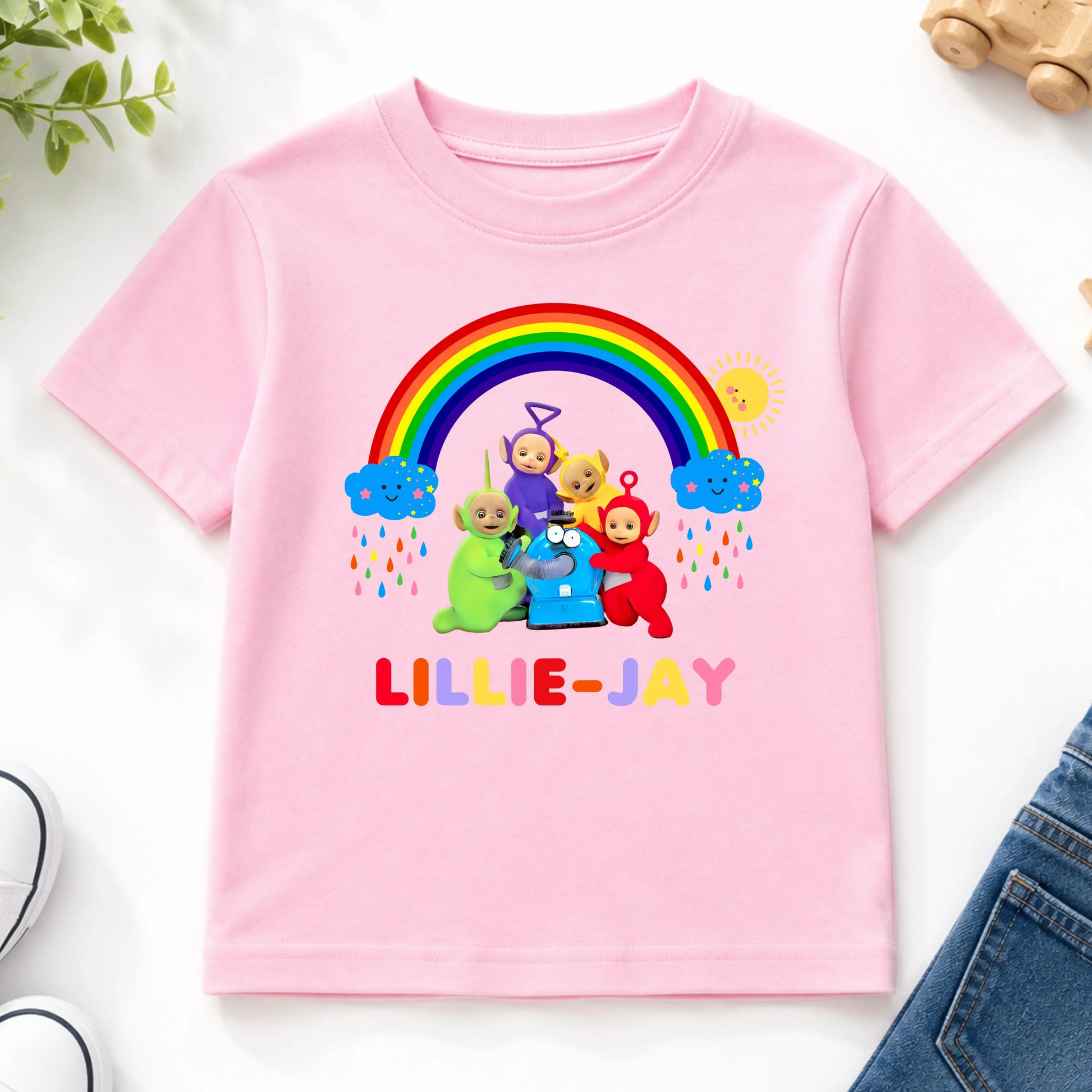 Girls Teletubbies Personalised T-shirt for Everyday Wear - any name AishaBaileyDesigns