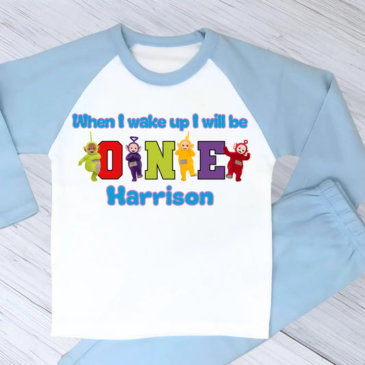 Personalised Teletubbies Birthday Pyjamas for Boys – Cbeebies Character PJs AishaBaileyDesigns