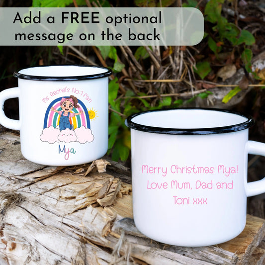 Ms.Rachel Mug personalised for girls with custom name and message
